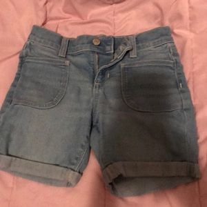Blue jean shorts